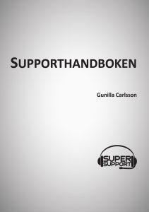 Supporthandboken av Gunilla Carlsson