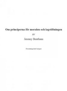 Om principerna för moralen och lagstiftningen