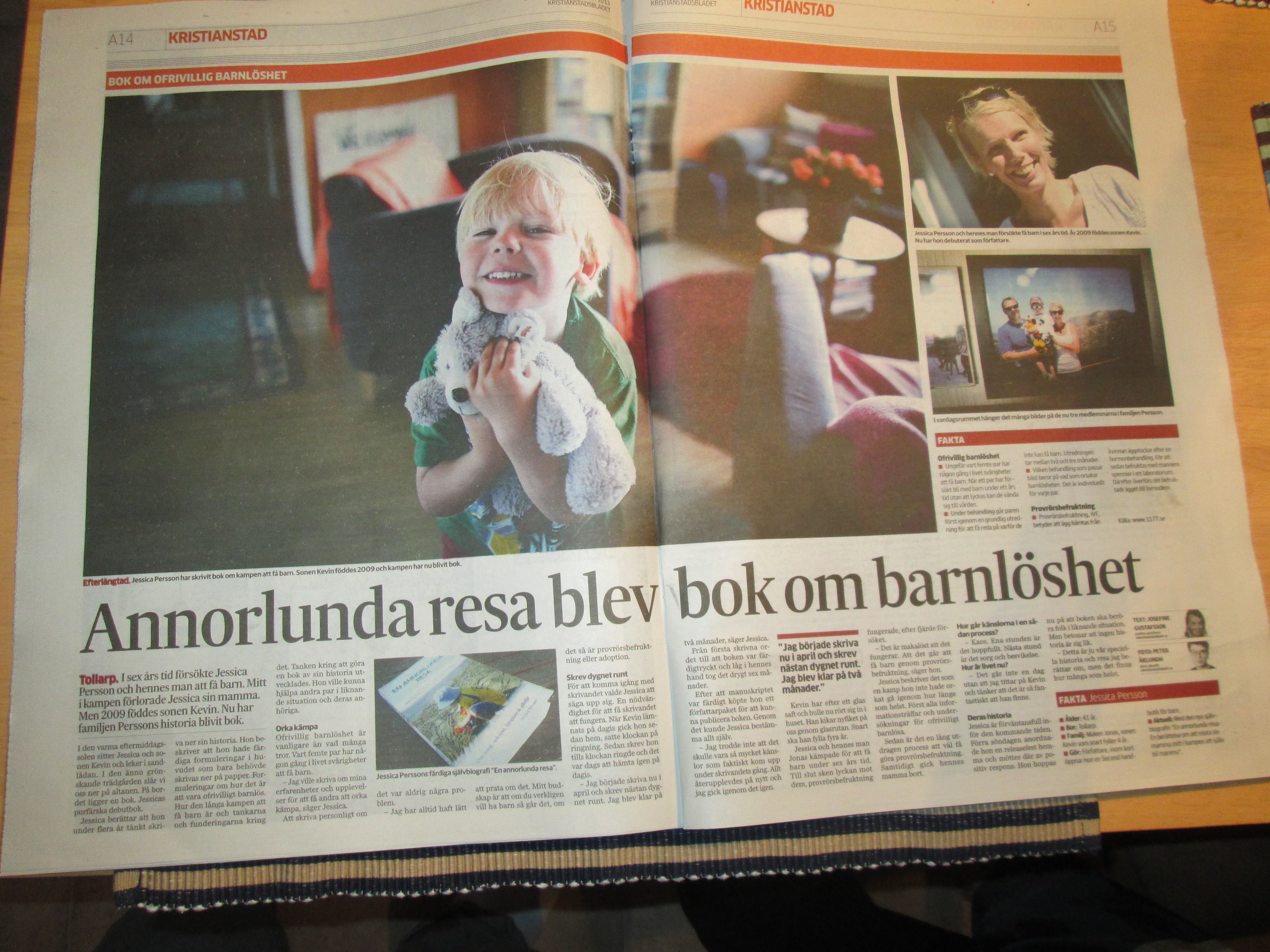 "En annorlunda resa" i Kristianstadsbladet