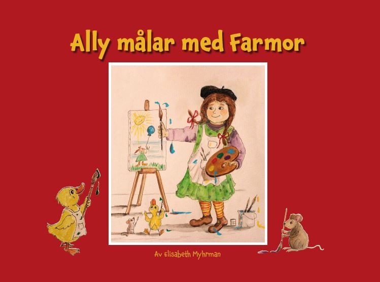 Ally målar med Farmor av Elisabeth Myhrman